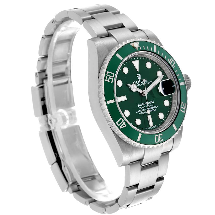 Competitively Priced Rolex Submariner Hulk Green Dial Steel Mens Watch 116610LV — image 3