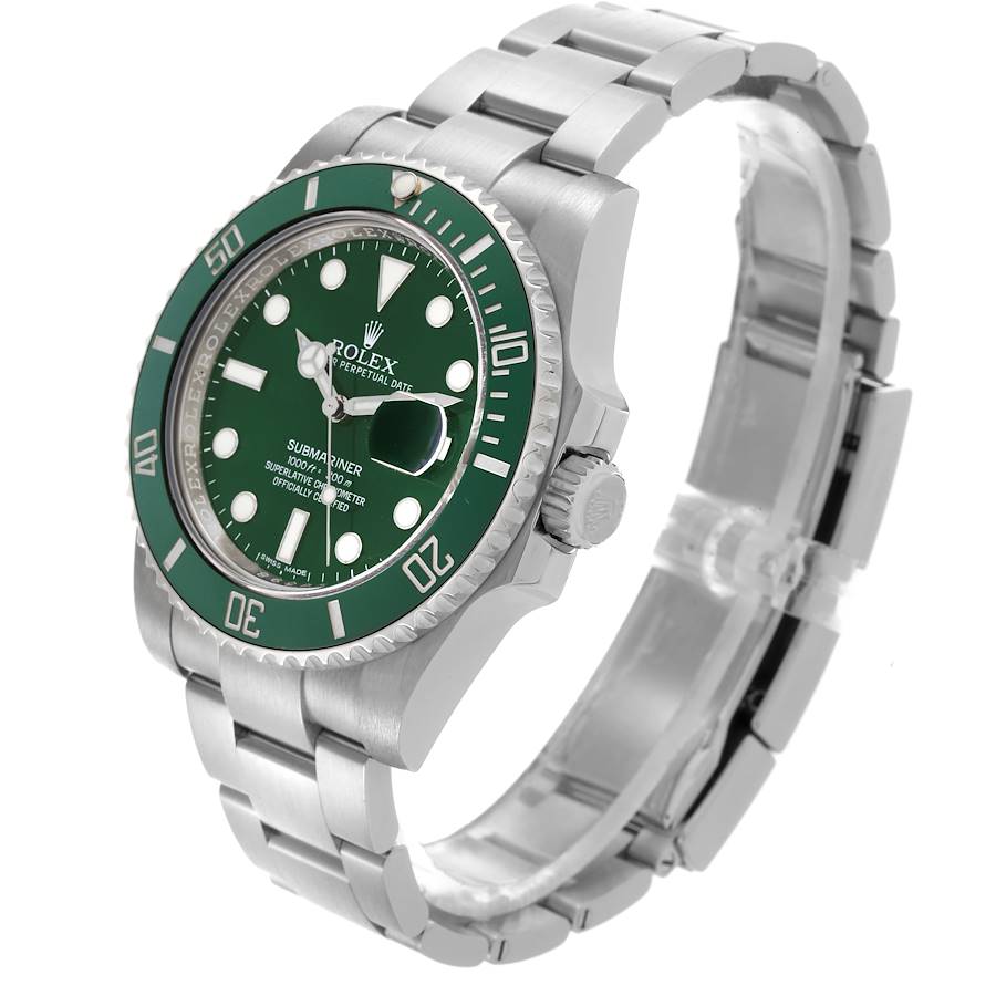 Competitively Priced Rolex Submariner Hulk Green Dial Steel Mens Watch 116610LV — image 4